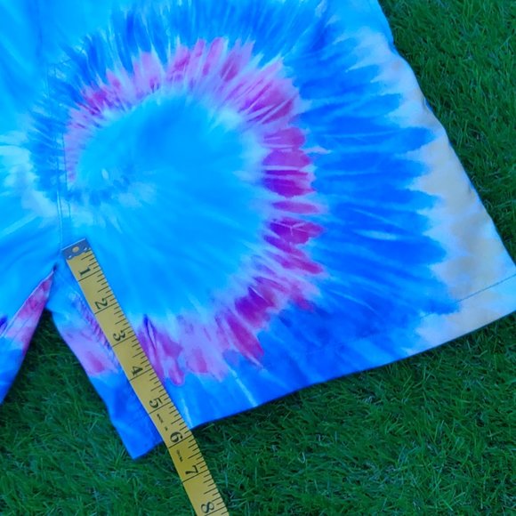 Excellent Used Condition Men's ENDLESS SUMMER Blue Tie Dye Board Shorts Size XL - Picture 7 of 12